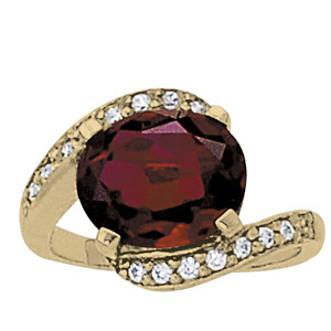 Oval Shape Color Ring
