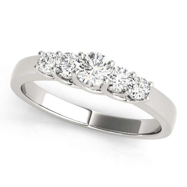 Prong Set Trellis Wedding Band