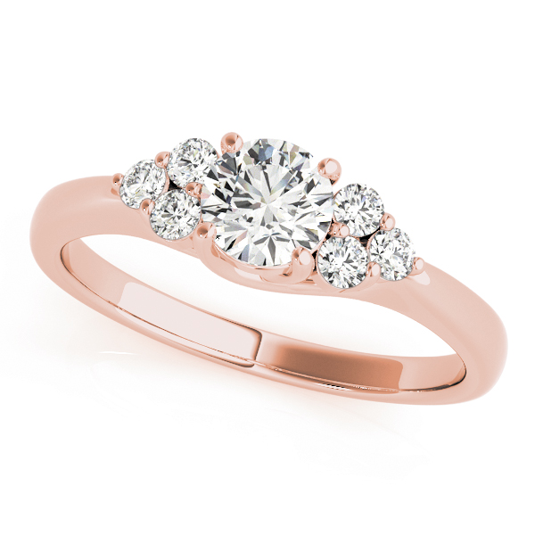 The Katherine Cluster Engagement Ring, front view