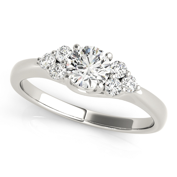The Katherine Cluster Engagement Ring, front view