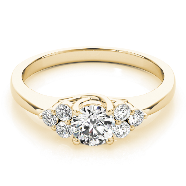 The Katherine Cluster Engagement Ring, set view