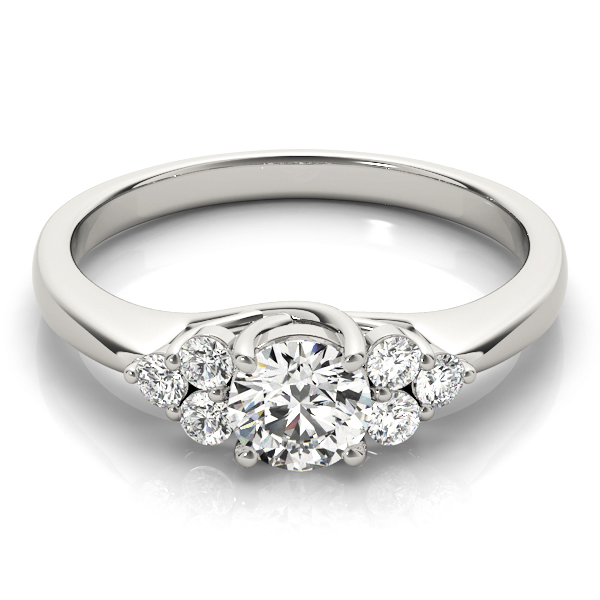 The Katherine Cluster Engagement Ring, set view