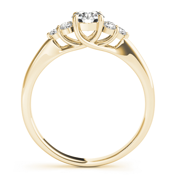 The Katherine Cluster Engagement Ring, side view