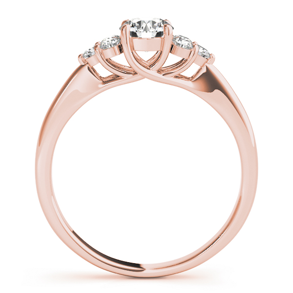 The Katherine Cluster Engagement Ring, side view
