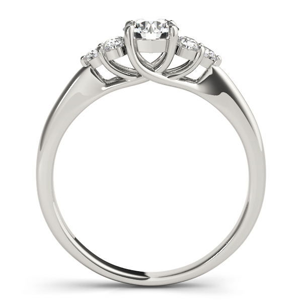 The Katherine Cluster Engagement Ring, side view