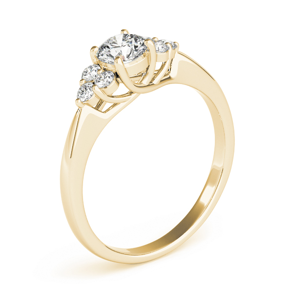 The Katherine Cluster Engagement Ring, upright view