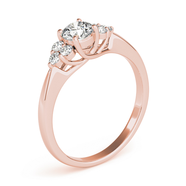 The Katherine Cluster Engagement Ring, upright view