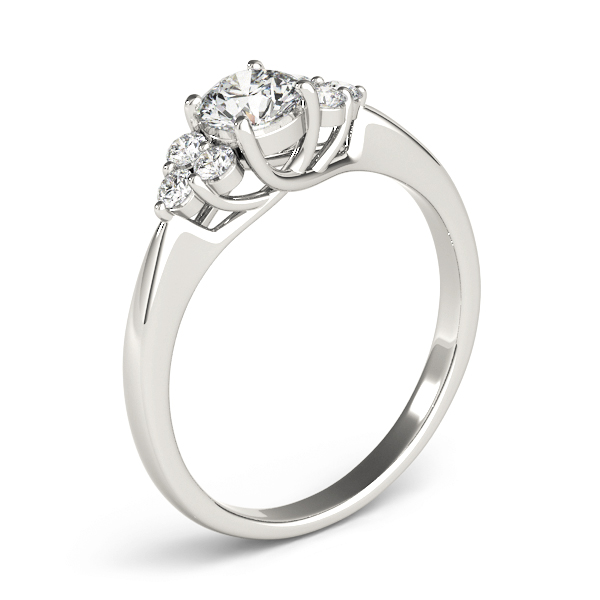 The Katherine Cluster Engagement Ring, upright view