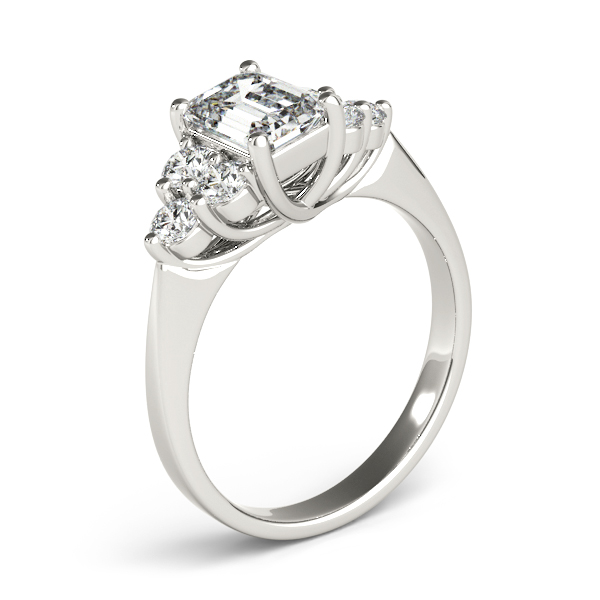 The Emma Solitaire Engagement Ring, angled view