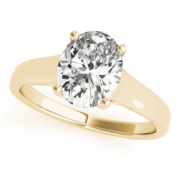 The Mary Solitaire Engagement Ring, front view