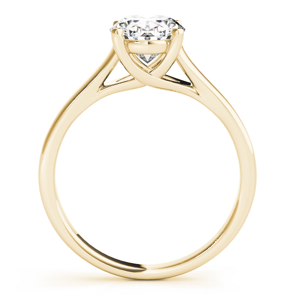 The Mary Solitaire Engagement Ring, side view