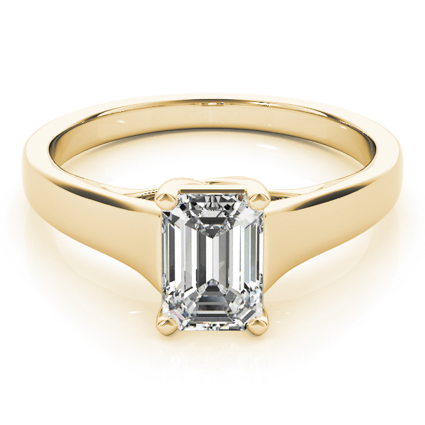 The Audrey Solitaire Engagement Ring, set view