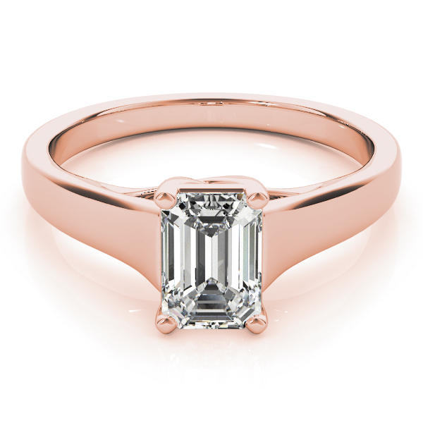 The Audrey Solitaire Engagement Ring, set view