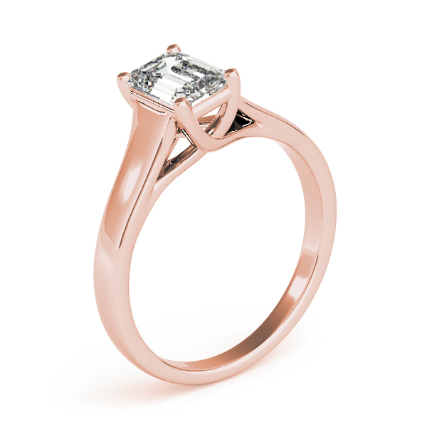 The Audrey Solitaire Engagement Ring, upright view