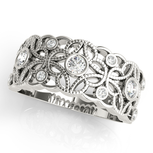 Vintage Inspired Bezel Set Fashion Rings
