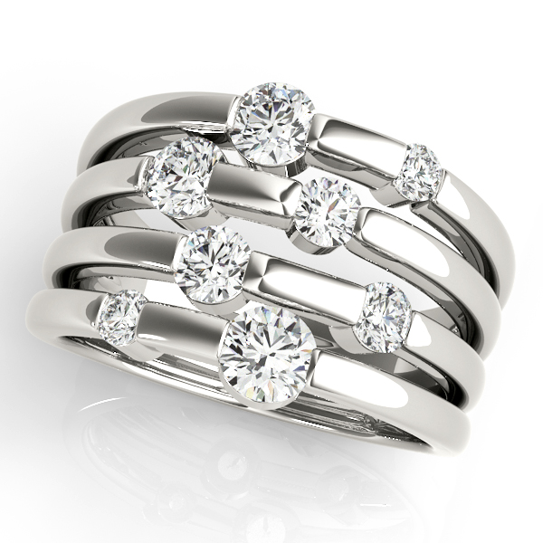 Multirow Split Shank Fashion Rings