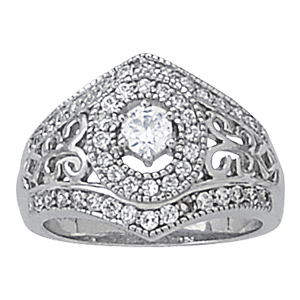 Antique Filigree Right Hand Fashion Ring
