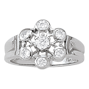 Bezel Set Right Hand Fashion Ring
