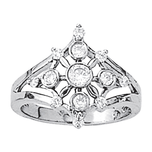 Bezel Set Right Hand Fashion Ring