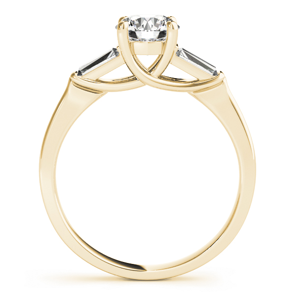 The Luna Engagement Ring, side view