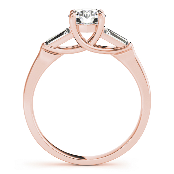 The Luna Engagement Ring, side view