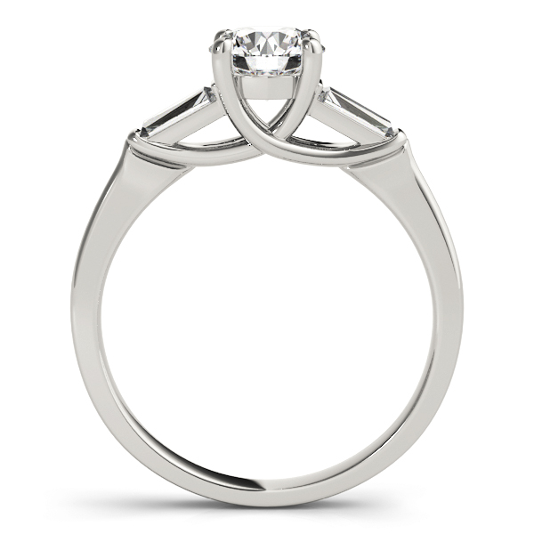 The Luna Engagement Ring, side view