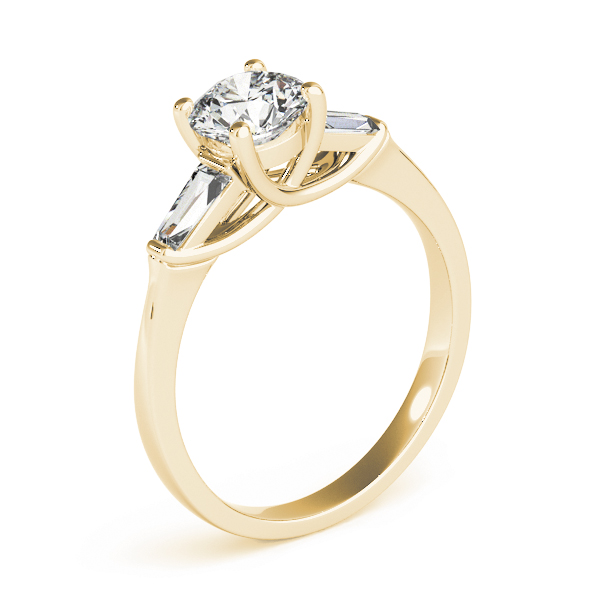 The Luna Engagement Ring, upright view