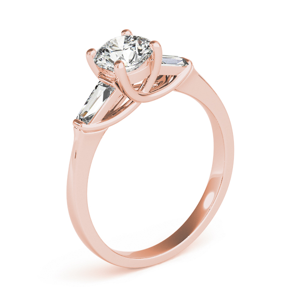 The Luna Engagement Ring, upright view