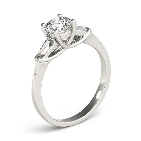 The Luna Engagement Ring, upright view