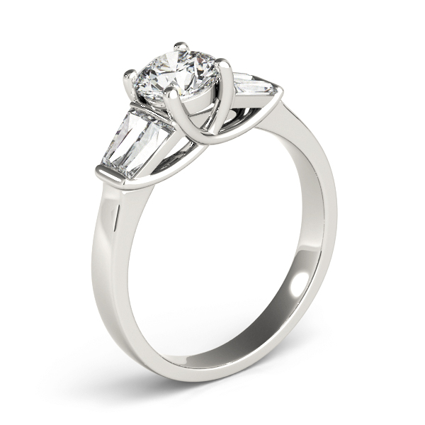The Lauren Bague Engagement Ring, upright view