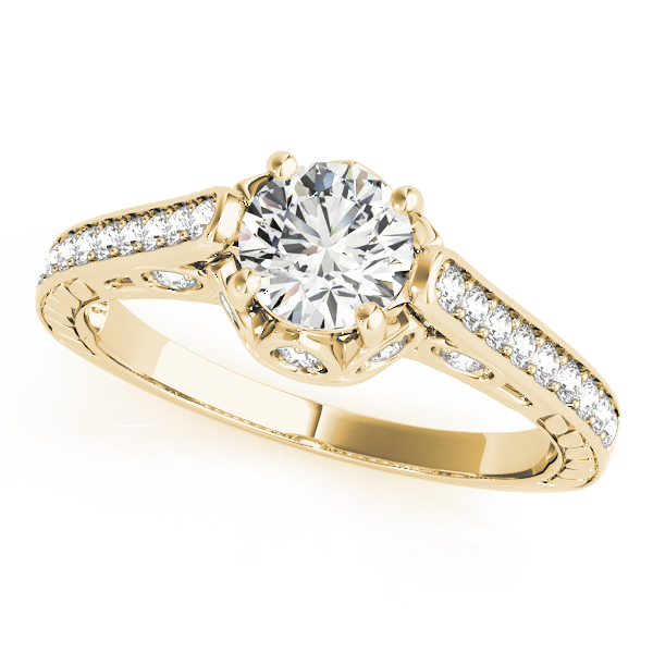 The Winifred Vintage Engagement Ring, front view