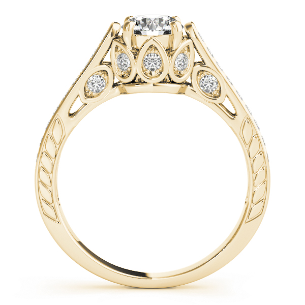 The Winifred Vintage Engagement Ring, side view