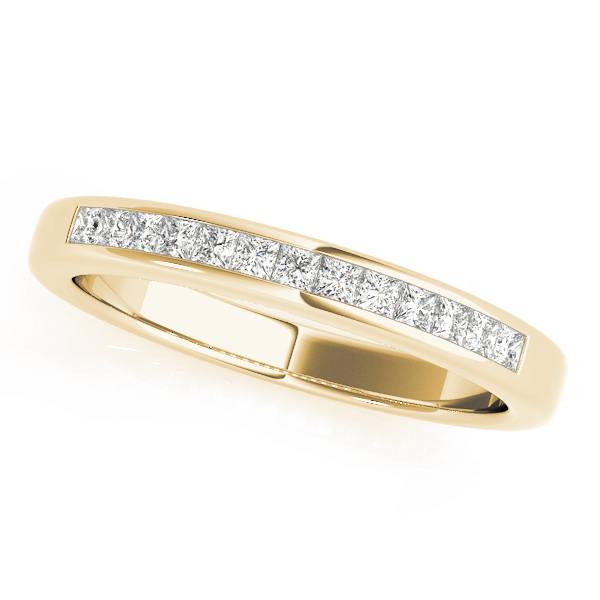 Channel Fancy Shape Princess Cut Wedding Band