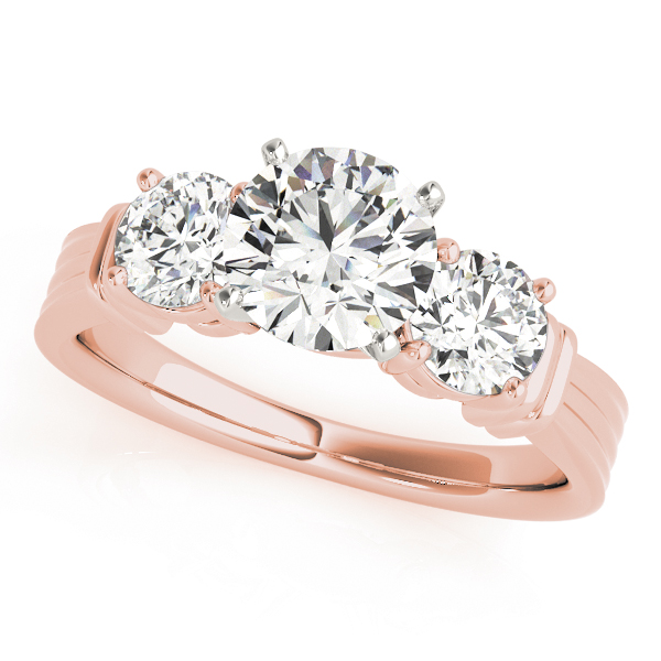 3-Stone Round Engagement Ring