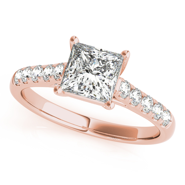 The Natalie Single-Row Engagement Ring, front view