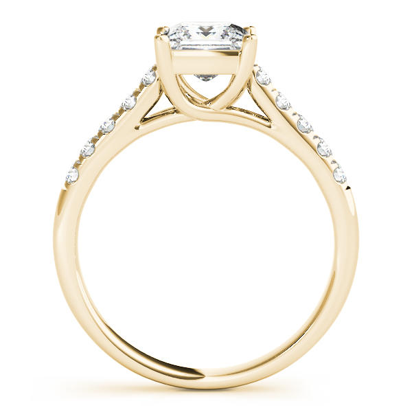 The Natalie Single-Row Engagement Ring, side view