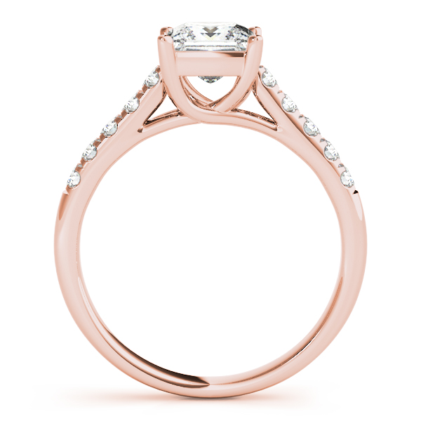 The Natalie Single-Row Engagement Ring, side view