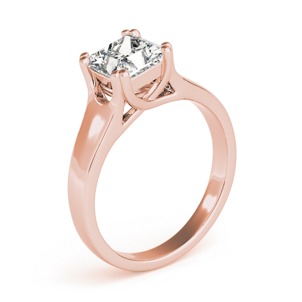 The Michaela Solitaire Engagement Ring, angled view