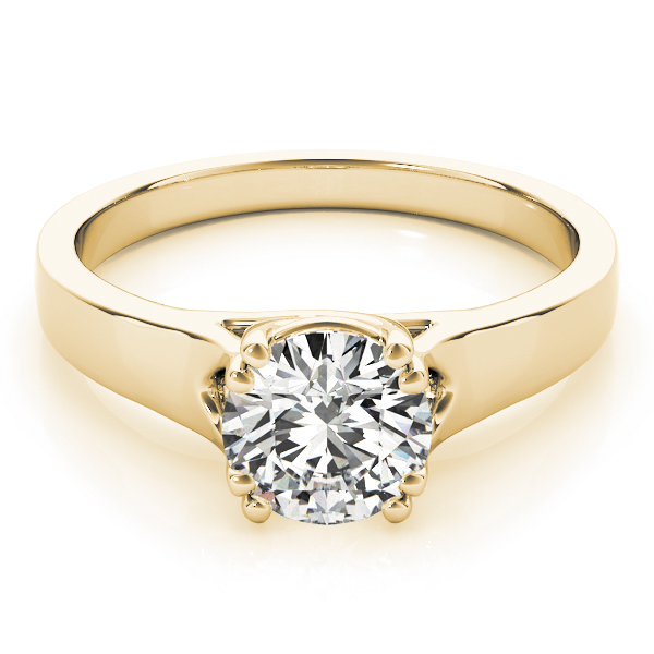 The Wren Solitaire Engagement Ring, set view