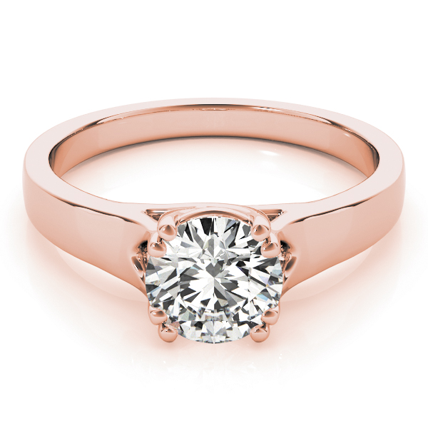 The Wren Solitaire Engagement Ring, set view