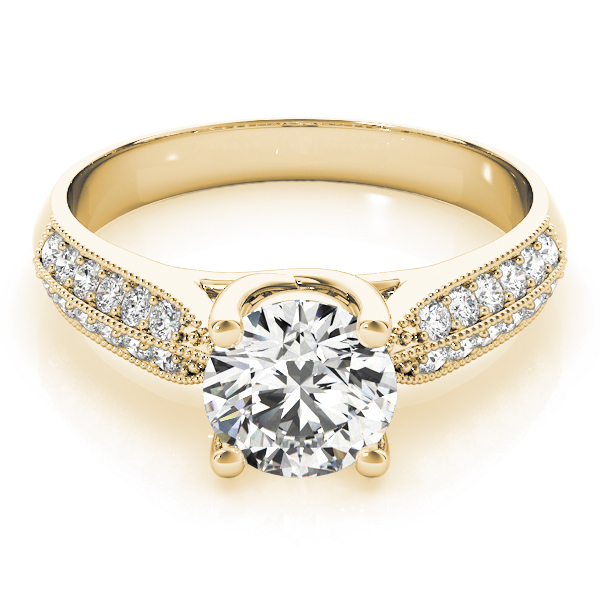 The Liliana Trellis Engagement Ring, set view