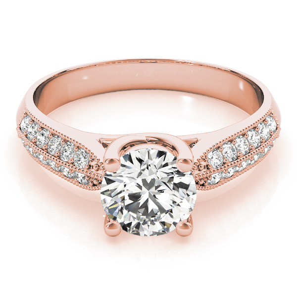 The Liliana Trellis Engagement Ring, set view