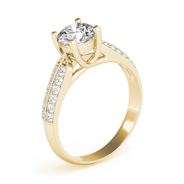 The Liliana Trellis Engagement Ring, upright view