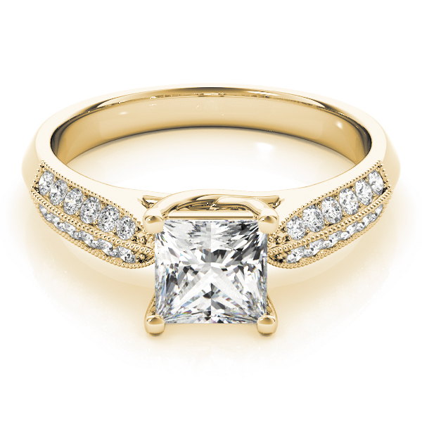 The Lucia Trellis Engagement Ring, set view