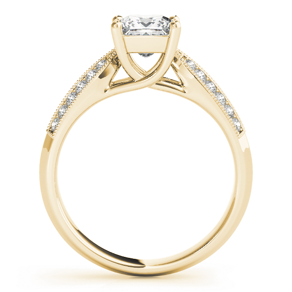 The Lucia Trellis Engagement Ring, side view