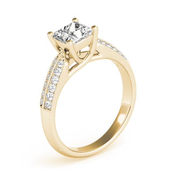The Lucia Trellis Engagement Ring, upright view