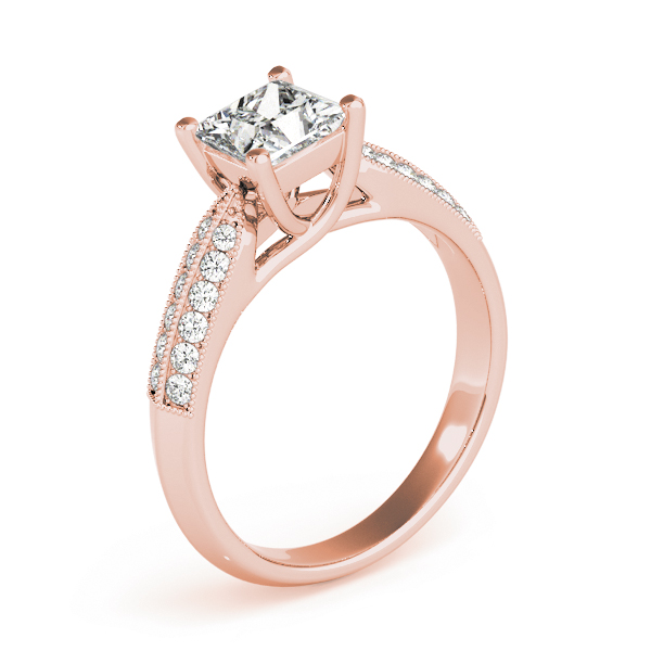 The Lucia Trellis Engagement Ring, upright view