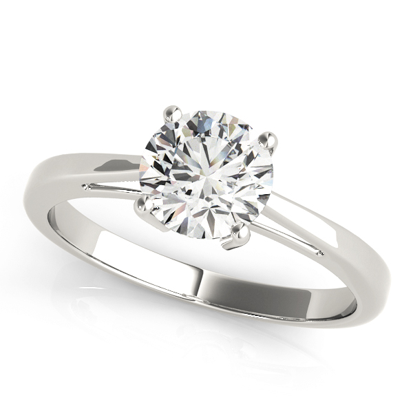Solitaire Round Engagement Ring