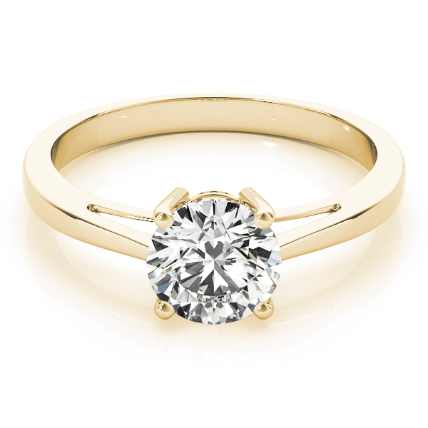 The Eveline Solitaire Engagement Ring, set view