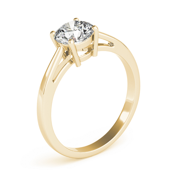 The Eveline Solitaire Engagement Ring, upright view